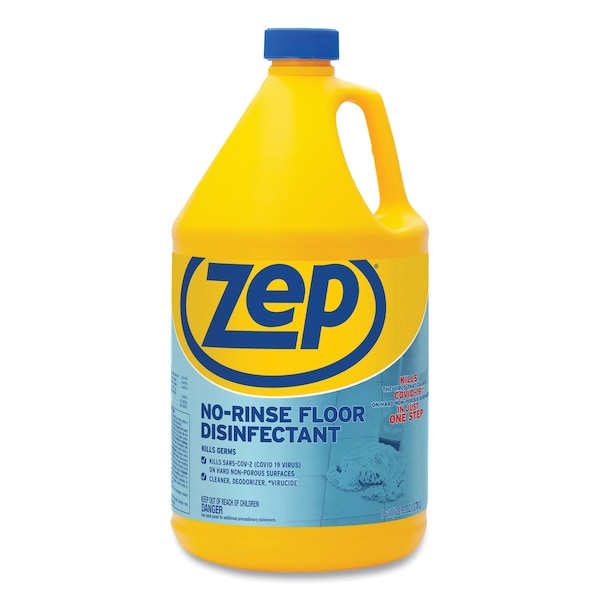 Zep No-Rinse Floor Disinfectant, 1 gal Bottle ZUNRS128EA - main